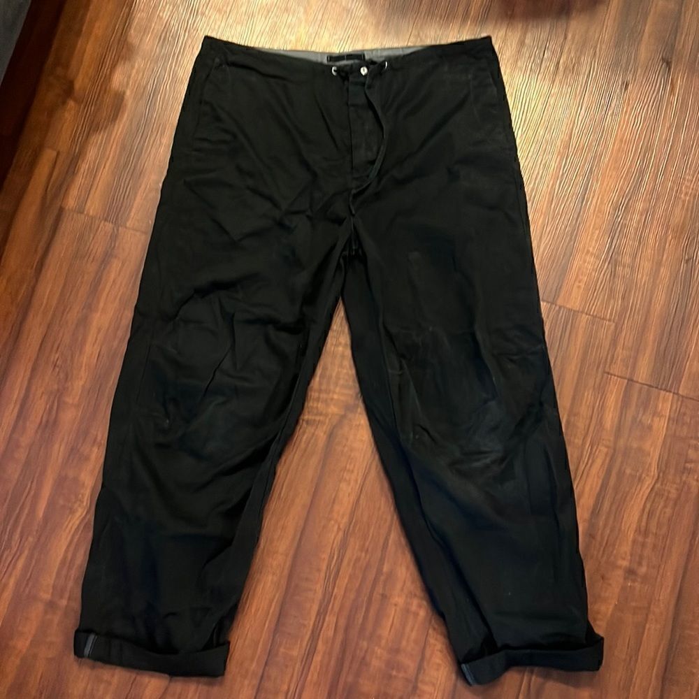 Mens Black Pant - Gap Body - Size Large - Drawstring Black Pants